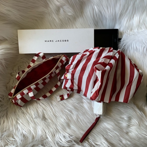 🎊Sold🎊Marc Jacobs White/Red Striped Umbrella - Picture 6 of 8